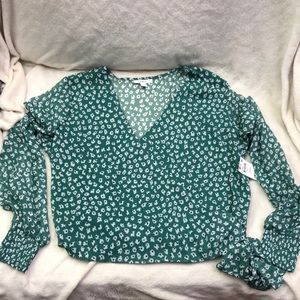 NEW!! Bar III Printed Wrap Top